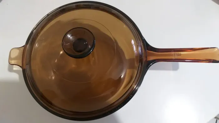 Panela de Vidro Com Tampa Vison Hiper Chef EUA Corn N Brasil 2,5 Litros Estado Impecável
