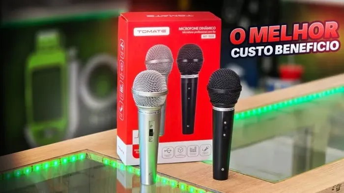 Microfone para karaoke 