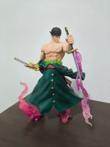 Zoro 23cm One Piece Action figure Loja Mundo Aleatorio Boneco Luffy Sanji Nami Boa Hancock