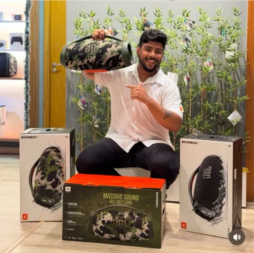 JBL BOOMBOX 3 CAMUFLADA - GARANTIA 1 ANO