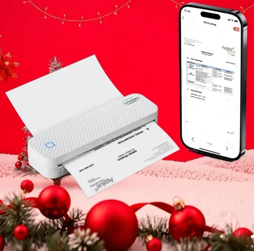 Impressora térmica portátil A4, bluetooth
