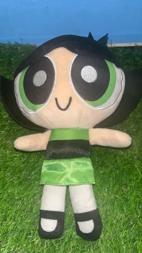 Pelúcias 23cm Meninas Super Poderosas Docinho Cor Verde