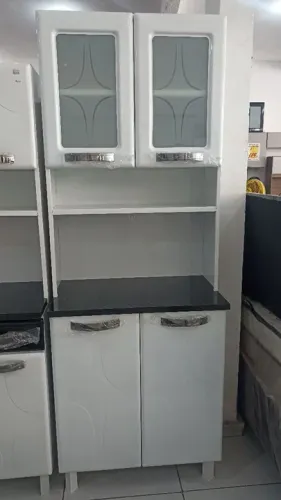 Armário de Cozinha Branco Compacto- Novo