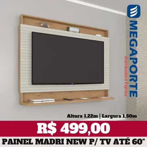 Painel 1,50m para Televisão até 60" (Novo) Entrega Grátis! 