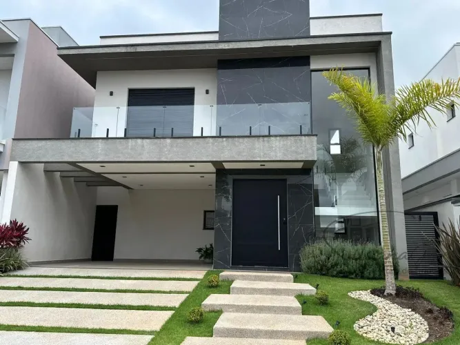 CASA Á VENDA NO CONDOMINIO MOSAICO ESSENCE COM PISCINA, 3 SUITES E 200M² DE AREA CONSTRUID