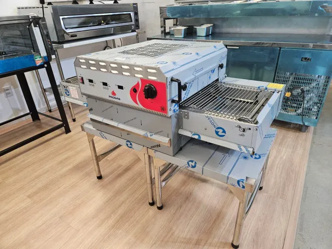 forno híbrido para pizzas esteira 40cm - a pronta entrega