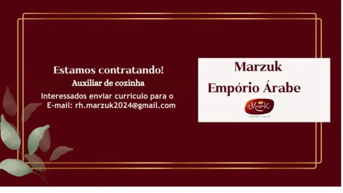 ESTAMOS CONTRATANDO AUX DE COZINHA (SUDOESTE/ASA NORTE/ASA SUL)