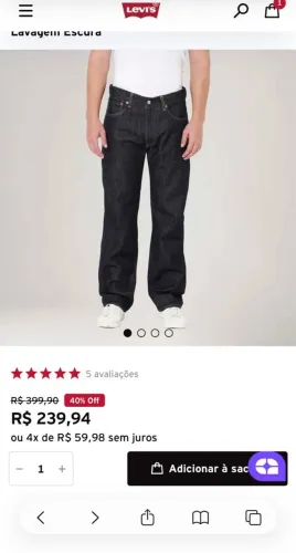 Calça 42 Levi?s original Jeans 