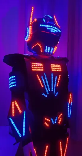 Robô de led - traje dançarino, completo!