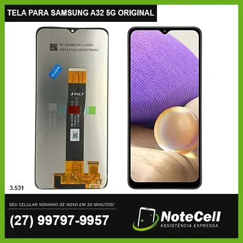 Tela Display P/Samsung A32 5G Original Sm-a326 3.531 - Instalação Expressa Em 30 Minutos!