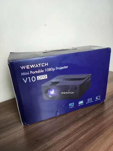 Projetor WEWATCH V10 Pro - Mini Portátil 1080p