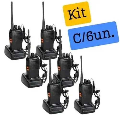 6 rádios comunicador Walkie talkie