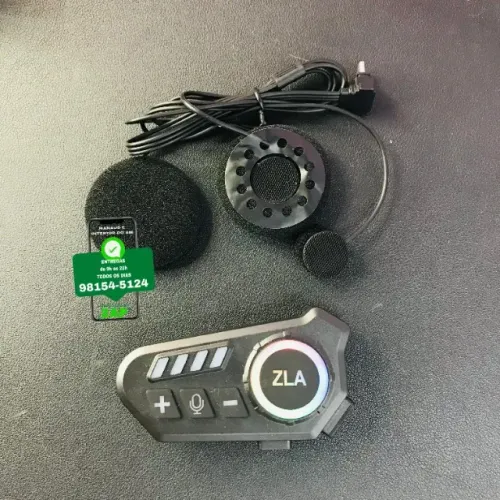 Fone Bluetooth Para Capacete Externo - Entrega Rápida 