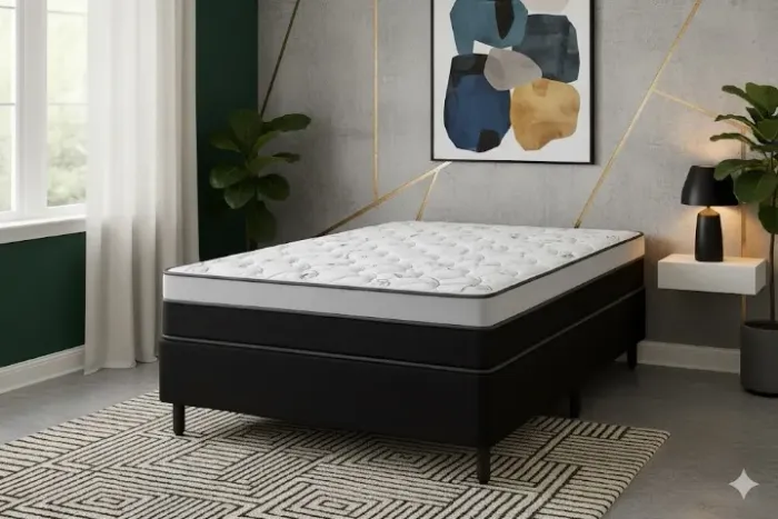 Conjunto Base com Colchão Casal de Molas Ensacadas Prime Light (PARCELE EM ATÉ 10X)