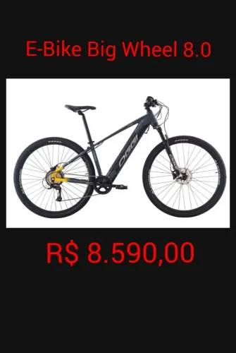 Bike OGGI 8.0 elétrica NOVA R$ 8.500.00