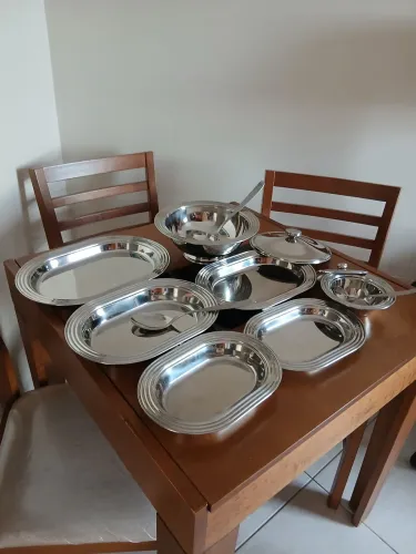 Baixela de inox da tramontina 12 peças 
