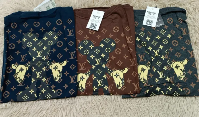 Camisetas Infantis Louis Vuitton - Diversas Cores
