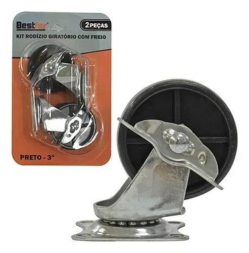 RODIZIO GIRATORIO PRETO 3POL BESTFER