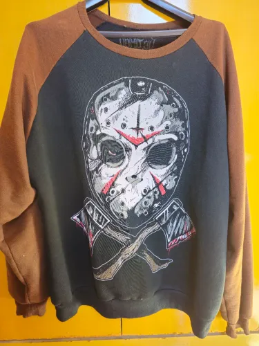 Blusa Moletom Careca Vomit3d Jason Voorhees - Sexta-Feira 13