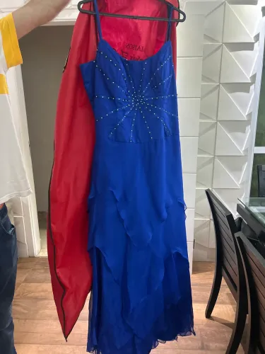 Vestido de festa azul