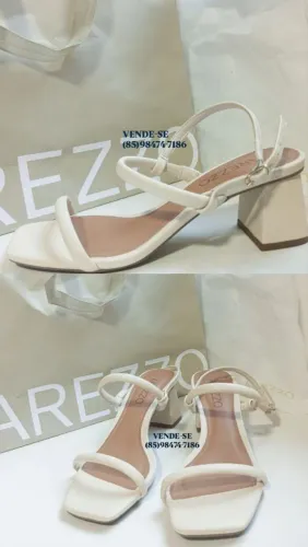 SANDÁLIA AREZZO OFF-WHITE