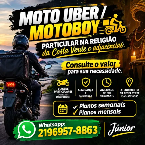 MOTOBOY/ENTREGADOR/MOTO UBER - PARTICULAR