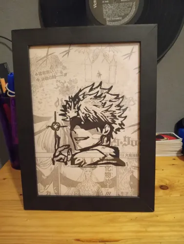 Quadro Satoru Gojo Jujutsu Kaisen arte especial