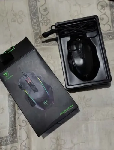Mouse Gamer T-Dagger RGB 8000 DPI, 8 Botões