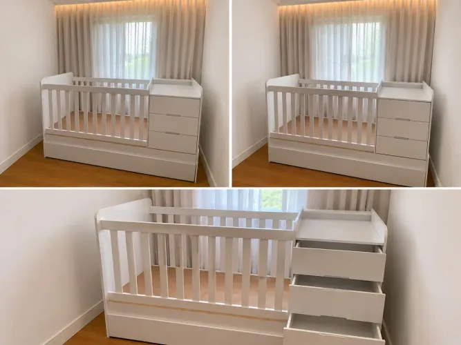 Berço Multifuncional Branco