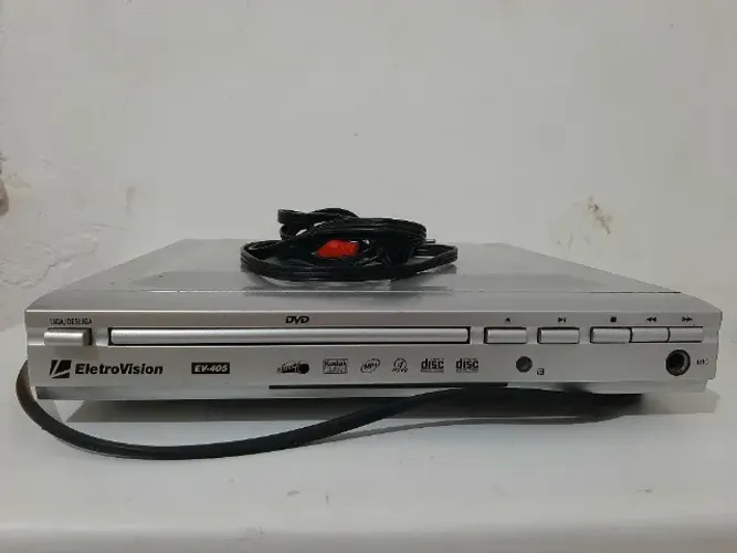 DVD player EletroVision Prata, funcionando