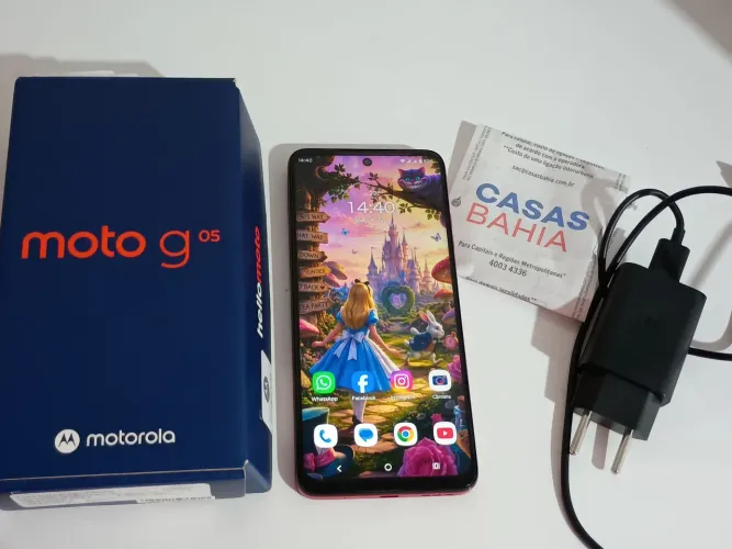 Moto G05 Cereja completo