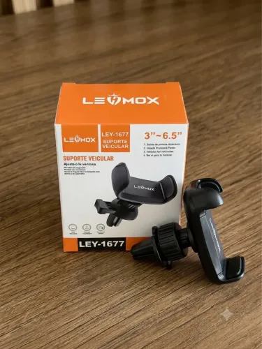 Suporte de Celular Veicular LEMOX p/ Saída de Ar - NOVO