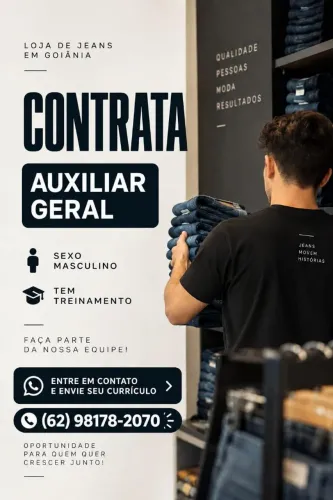 Contrata-se Auxiliar Geral 