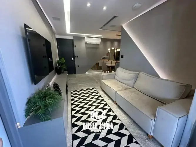 Apartamento em Jatiúca com vista para o mar e alto padrão  3 suítes, 158m²