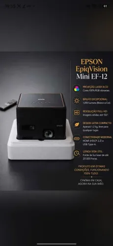Projetor Epicvision Ef-12 Smart Streaming