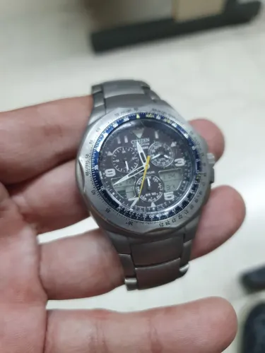 Citizen Skyhawk Titanium Jr3060 Eco Drive 