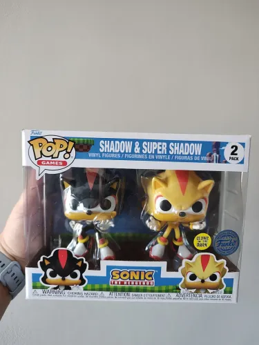 Funko Pop Sahdow e Super Shadow GLOW Special Edition 
