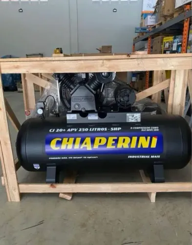 Compressor de Ar 250L Chiaperini 175psi 20pcm Motor 5CV