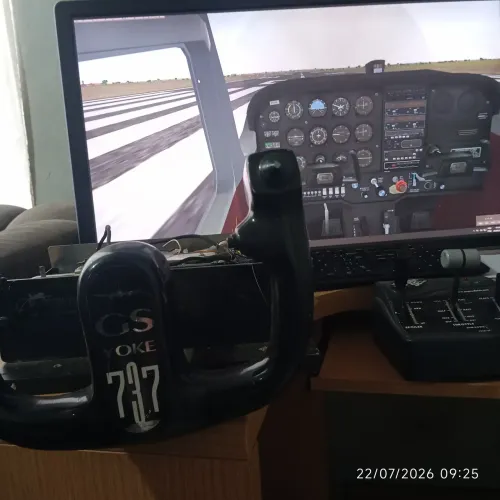 Controles Simulador avião