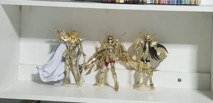 Cavaleiros dos Zodiaco - trio cloth myth ex - Ouro 24k versão