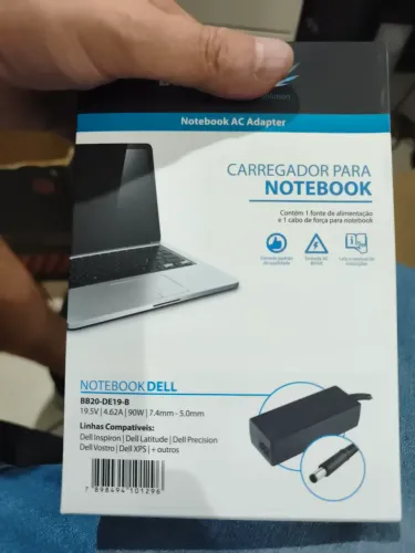 Carregador notebook Dell ponta grossa 90w