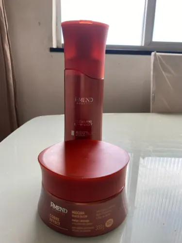 Kit amend shampoo e hidratação para ruivos