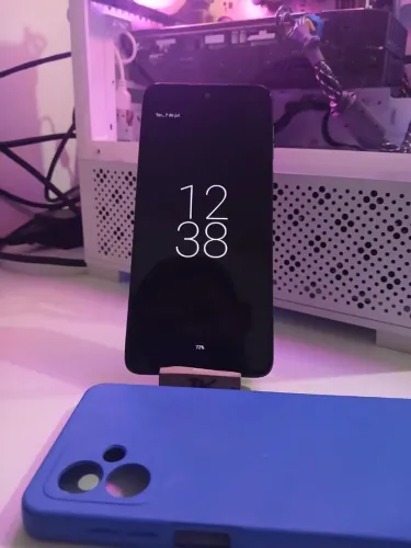  Moto G14 128GB <br>Manchinha preta na parte superior tela