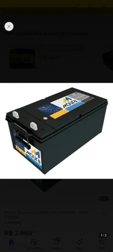 Bateria Moura 234 Hp solar