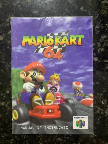 Manual de Instruções Mário Kart 64 - Nintendo 64 - ORIGINAL