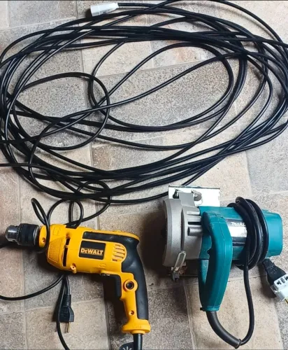 Furradeira Dewalt, Extensão 15metros, Serra mármore makita 