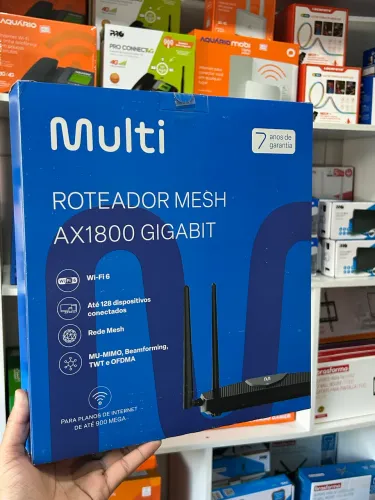 Roteador Mesh AX1800 até 900 Mbps Tecnologia Wi-Fi 6 DualBand Multi 