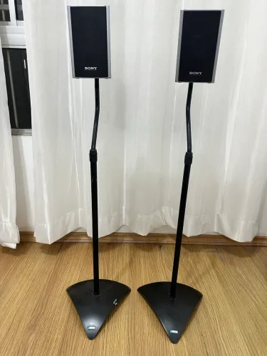 Par de Pedestais Airon + 2 Caixas de Som Home Theater Sony