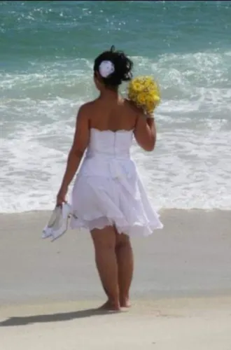 Vestido de noiva em renda Guipir 