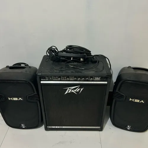 Kit duas caixas kba e uma caixa teclado peavey